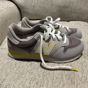 New Balance Gray and Yellow Sneakers
